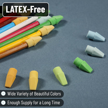 Mr. Pen- Pencil Erasers Toppers, 120 Pack, Colorful, Latex Free, No Smudge, Mr Pen Erasers for Pencils