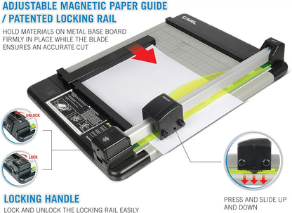 Carl Manufacturing 12210 Heavy-Duty Trimmer 12-Inch 36 Sht Cap. 14-Inch x12-1/4-Inch x3/4-Inch GY