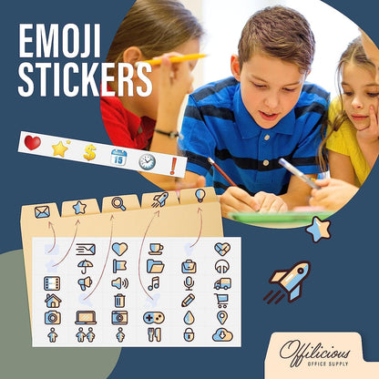 50 Manila Index Card Dividers 3x5 with Tabs & Alphabet Stickers for Recipe Cards