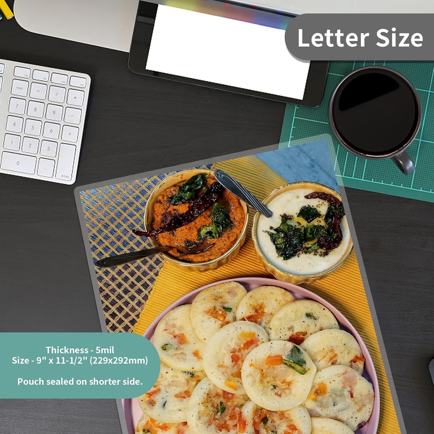 5 mil Thermal Laminating Sheets 3000 Packs, 9” x 11.5” Clear Laminating Pouches Holds 8.5 x 11 Inch Sheet, Letter Size Lamination Paper for Laminator - Rounded Corner