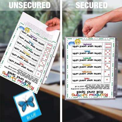 Samsill Sheet Protectors, 8.5x11 Inch Page Protectors for 3 Ring Binder, Super Heavy Duty, Secure Top Flap Protector, Letter Size, Top Loading, Acid Free, 50 Pack