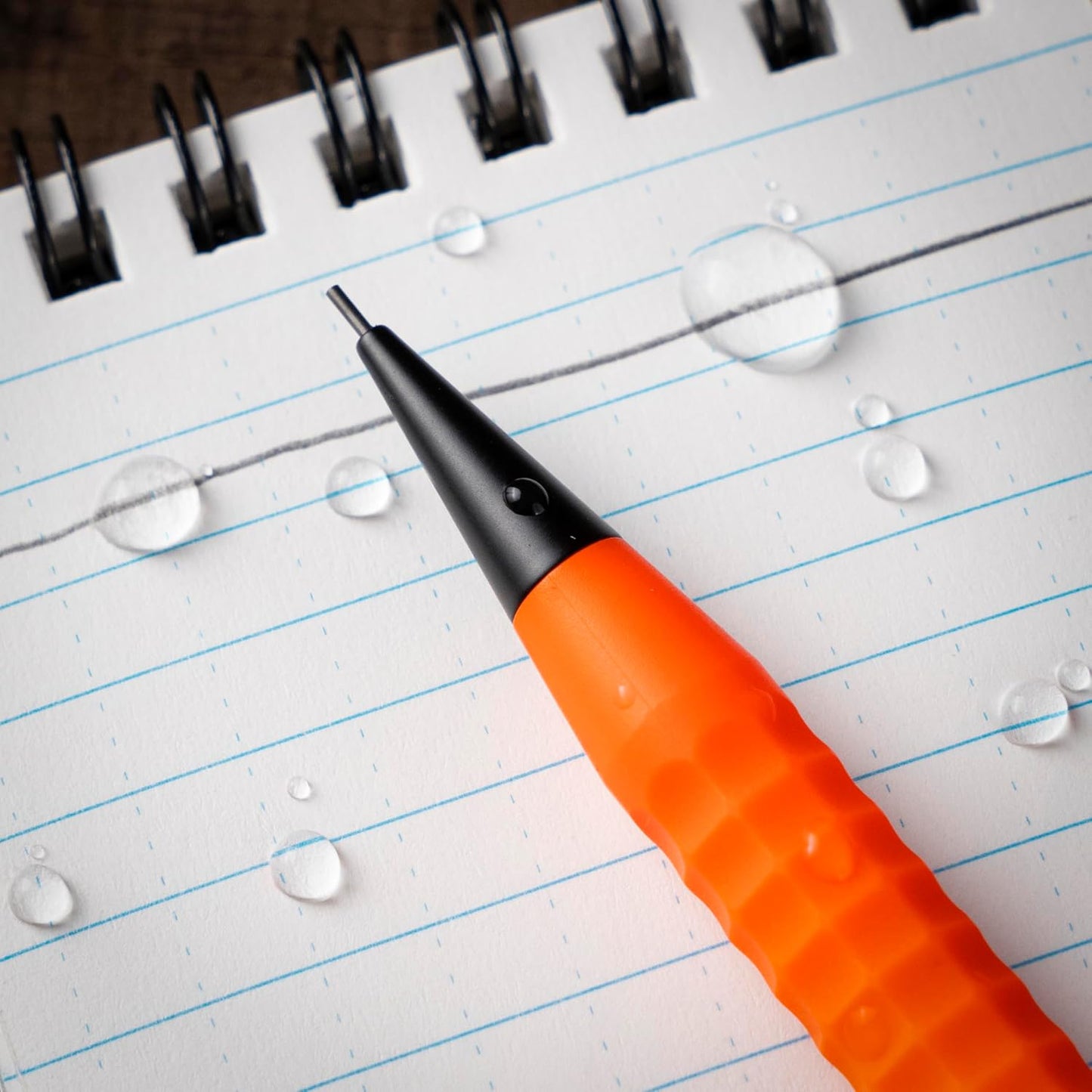 Rite in the Rain Weatherproof Mechanical Twist Pencil, Orange Barrel, 0.9mm Black Lead, 3 Pack (No. OR9-3)
