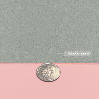 Leather Desk Mat,1.8mm Thick,15.75x63 Inch Desk Cover,Pink Desk Mat,Desk Protector Mat,Dresser Cover Top,Desktop Cover,Dresser Cover Top for Bedroom(Pink+Silvery,15.75x63)