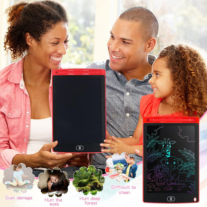 Tinlade 12 Pack LCD Writing Drawing Tablets 8.5 Inch Bulk Colorful Doodle Board Erasable Electronic Painting Drawing Pads Learning Toy Gifts for Kids Christmas School(Pink, Green, Red, Blue)