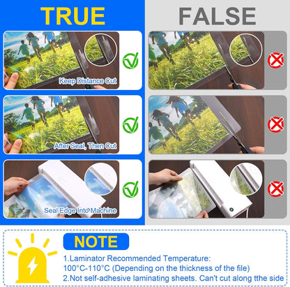 400 Pack Laminating Sheets, 3 Mil, 9 x 11.5 Inches Thermal Laminating Pouches Lamination Sheet Paper for Laminator, Clear, Letter Size, Office and School Supplies