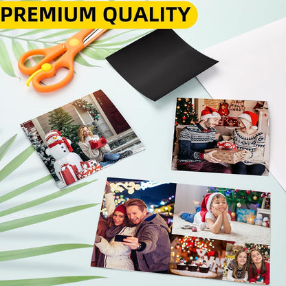DIYMAG 15Pcs Printable Magnetic Sheets, 8.3x11.7inch Flexible Magnet Sheets Glossy Magnets Paper Non Adhesive Make Refrigerator Photo for Inkjet Printer, Photo Sheet for DIY Crafts