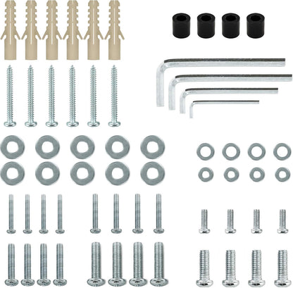 Cmple - Aluminum Short Throw Projector Wall Mount, Tilt & 360 Degree Swivel Wall Projector Bracket Mount with Telescopic Slide for LCD LED Projectors - Max 22lbs (Silver/Black)