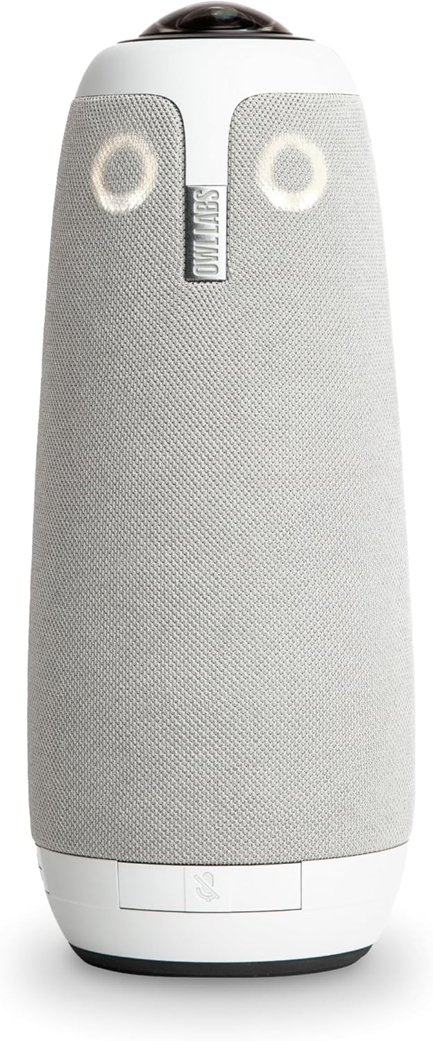 Owl Labs Meeting Owl 3 - 360° 1080p HD Conference Room Camera, AI-Driven Speaker-Tracking, 18-Foot Mic Pickup - Certified for Microsoft Teams - Works with Zoom, Google Meet - Plug & Play Setup