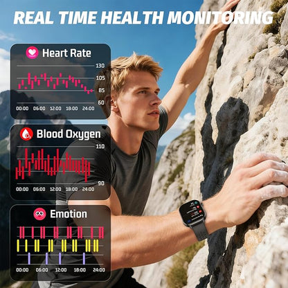 GPS Smart Watch for Men, Fitness Tracker with 178+ Sports Modes, Fitness Watch with 2.06" AMOLED Touchscreen, Heart Rate/Sleep Monitor, IP68 Waterproof, Notifications for Android iOS