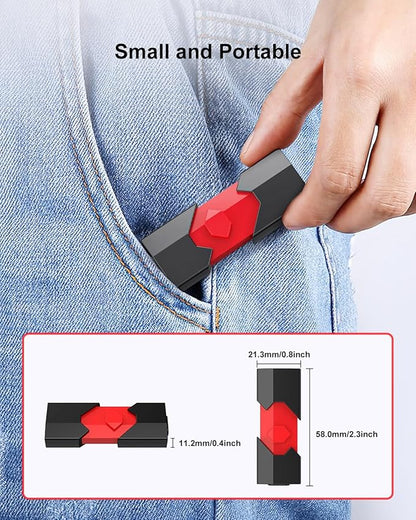 Aiibe 64GB USB C Flash Drive Type C + USB A Dual Flash Drive 64GB USB Drive Push-Pull USB C Memory Stick Portable USB C Thumb Drive for iPhone 15 Smartphone Tablet Computer, Red