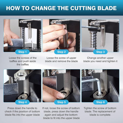 IRONWALLS Corner Rounder Punch Heavy Duty, 1.2”/30mm Thickness Manual Corner Rounder Paper Punch Cutter with R6mm R10mm Interchangeable Dies for Heavy Cardstock, Plastic, Aluminum Sheet