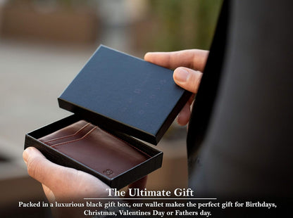 SERMAN BRANDS Money Clip Wallet - Mens Wallets slim Front Pocket RFID Blocking Card Holder Minimalist Mini Bifold