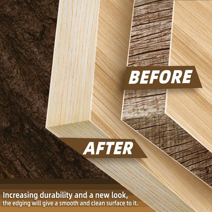 GSCIT Club Oak Edge Banding, 3/4 inch x 500ft roll of Veneer Edge Banding Preglued Flexible Wood Tape for Furniture Repair