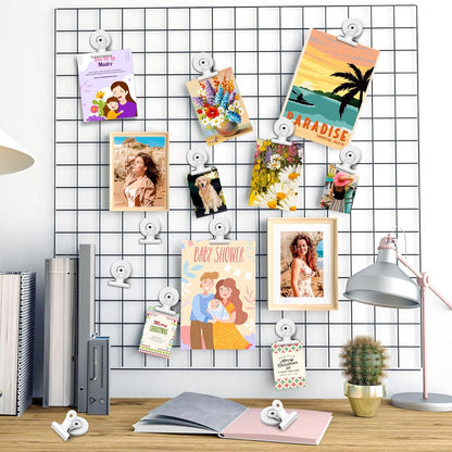 20 Pack Refrigerator Magnets, White Magnetic Clips Whiteboard Magnets, Magnet Clips Heavy Duty Fridge Magnets for Photo Displays, Home, Office, Classroom