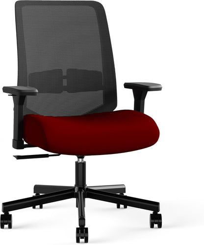 Ergonomic Office Chair, Mesh Computer Desk Chairs with Adjustable Lumbar Support, 3D Armrests, Tilt Function, Comfy Wide Seat, Swivel Executive Work Task Chair for Company and Home