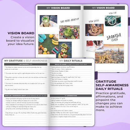 Clever Fox Planner – Undated Weekly & Monthly Planner for Productivity, Time Management & Goals – Organizer Journal – A5 (Purple)