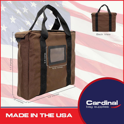 Fire Resistant and Water Repellent Briefcase Document Bag 14 x 11 x 3 Inch