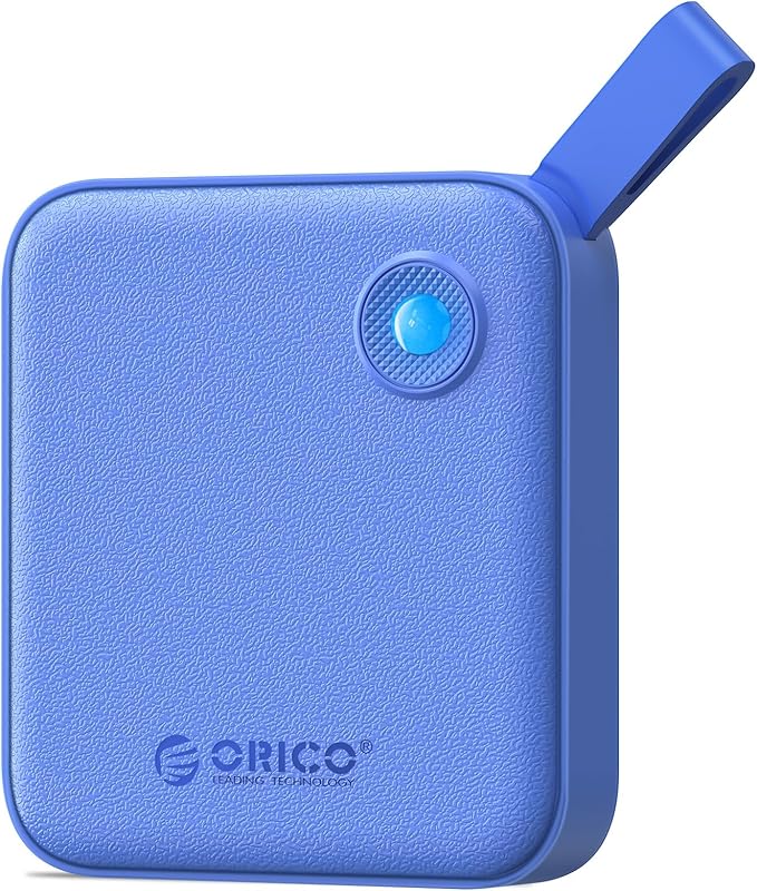 ORICO Portable SSD 2 TB with 2 in 1 USB C Cable, External Solid State Drives, Up to 460MB/s, Status Indicator, Reliable Storage for USB-C Smartphone, PC - B5PLUS(Blue)