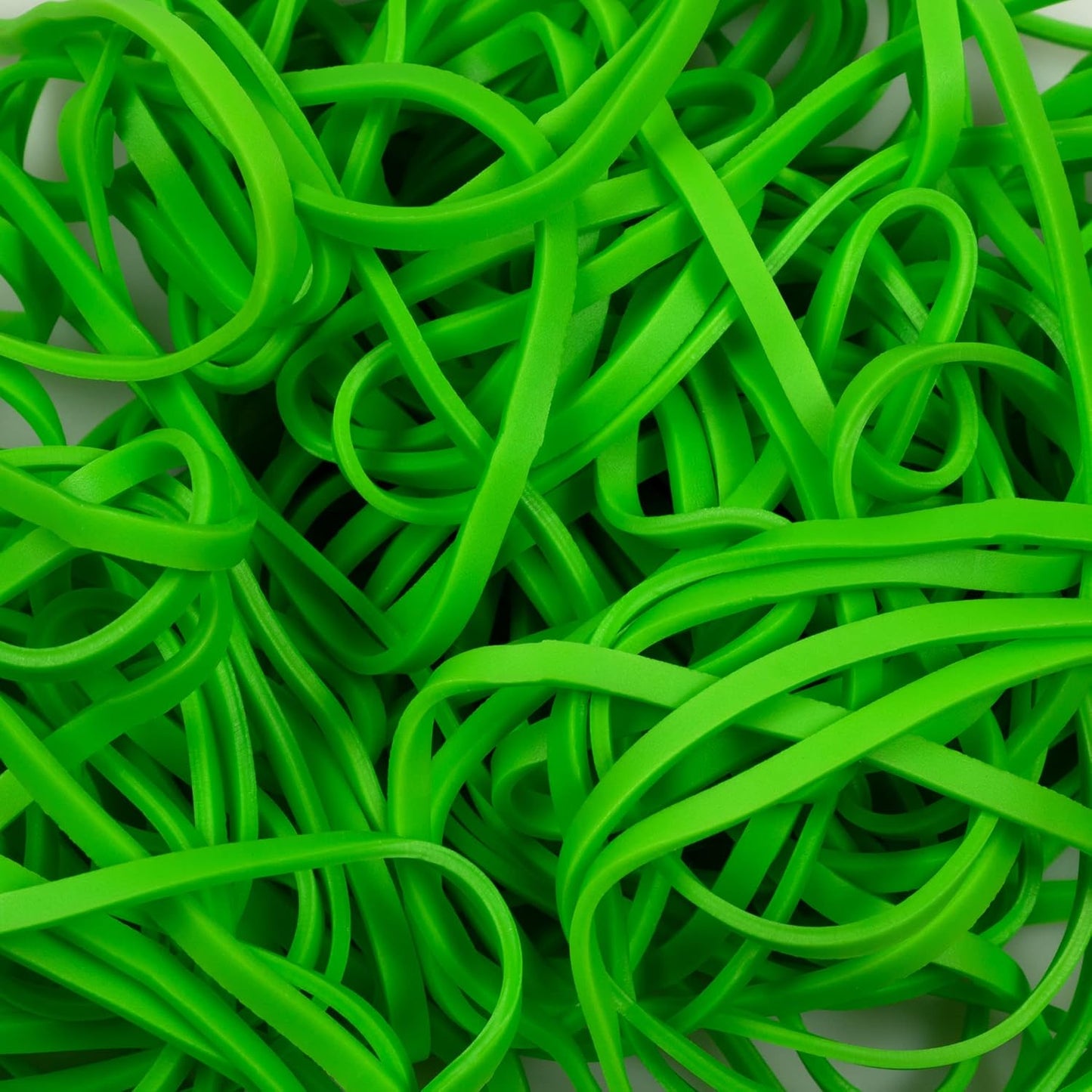 JAM PAPER Colorful Rubber Bands - Size 33 - Green Rubberbands - 100/Pack