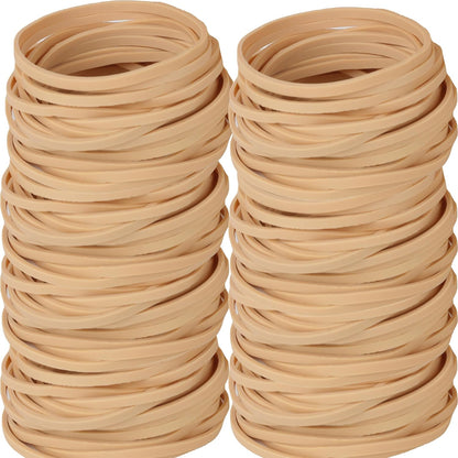 Rubber Bands 210Pcs Size32 Elastic Band Beige Small Rubber Band For Office Home Supplies(3" x 1/8'')