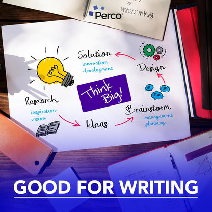 Perco Purple Labels 3x5 Inch 500 Stickers/Roll with Easy Peel Perforation and Strong Adhesion for Inventory Management, Color Coding, Moving Boxes, Retail, Organizing & Crafts – Made in USA