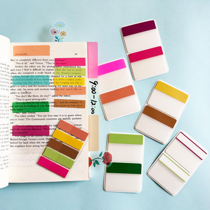 ELII 500 PCS Sticky Index Tabs 2 Inch Book Tabs Page Markers File Tabs Self Adhesive, Labels for Pages Notebooks
