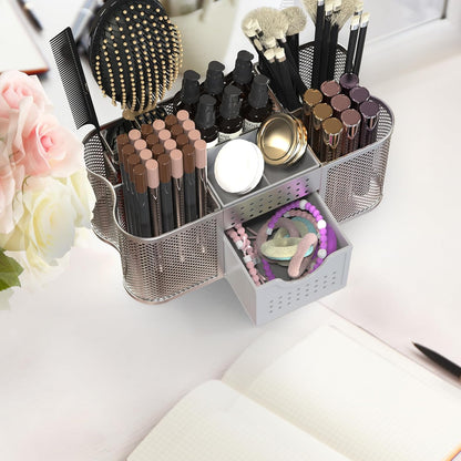 Deco Brothers Desk Organizers Pen Holder Office Caddy Storage, Silver