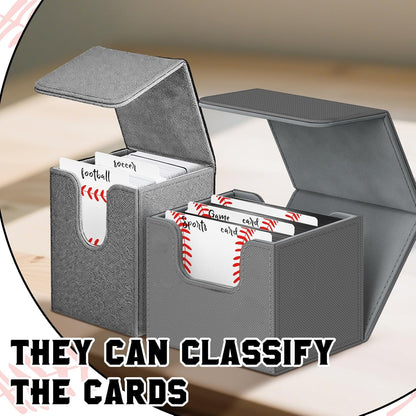 50pcs Baseball Card Dividers Plastic Index Card Storage Dividers with Tabs for Boys Gifts Card Separators for Sports Recipe Game Card Organize