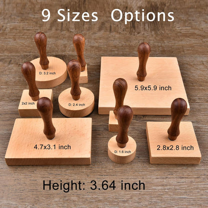 Custom Stamp - Personalized Logo/Address/Name Stamp Multiple Sizes Wooden Rubber Stamps