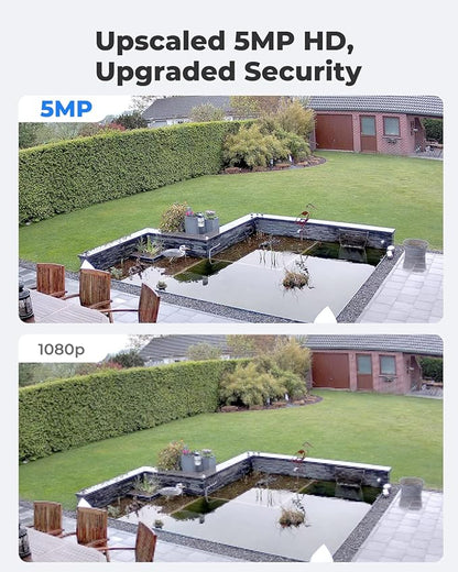 REOLINK 5MP PoE Camera for Home Security, Surveillance Outdoor Indoor, Support 512GB SD Card, Human/Vehicle/Pet Detection, Work with Smart Home, 100ft IR Night Vision, Time-Lapse, RLC-520A(Black)