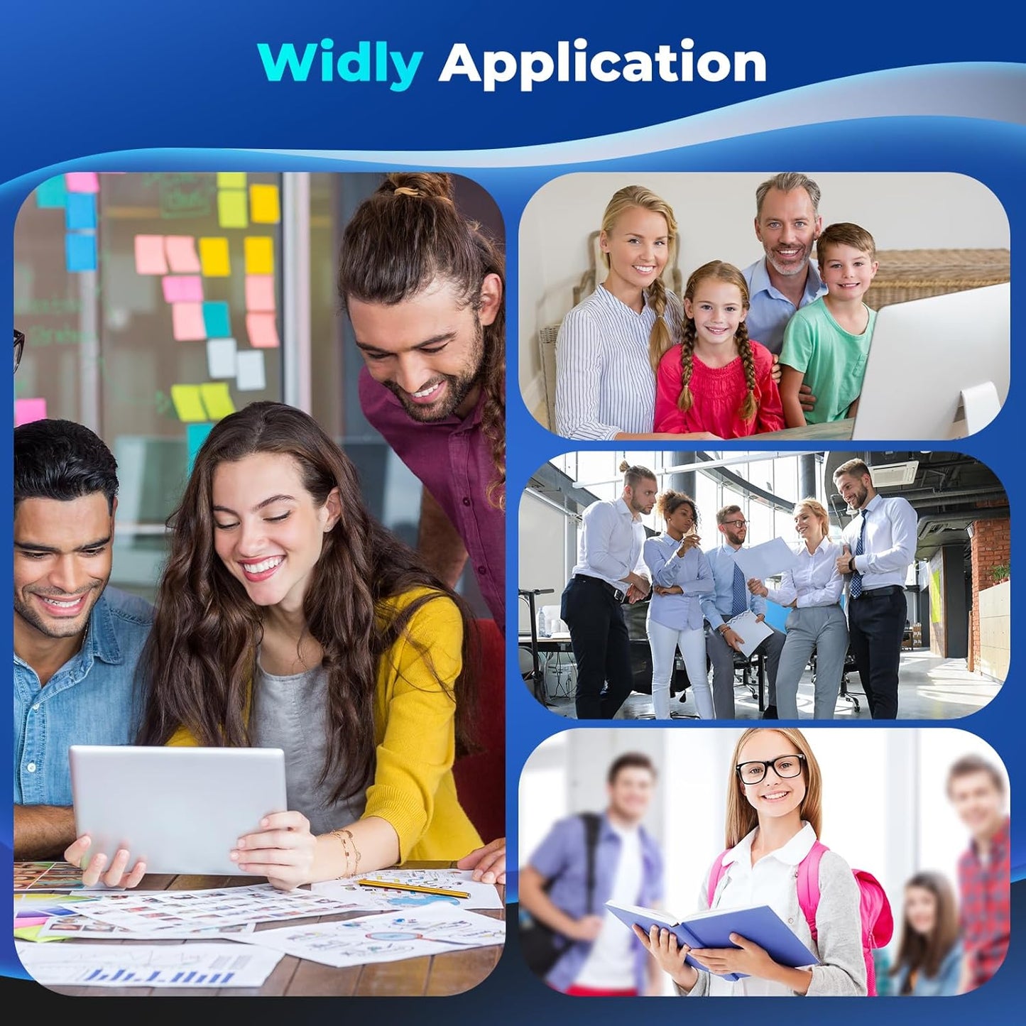 414A Toner Cartridges Compatible for HP 414A HP414A 414X 4 Pack with Chip for Color Laser Jet Pro MFP M479fdw M454dw M479fdn M454dn Enterprise MFP M480f M455dn MFP M479 W2020A W2020X Black & Color