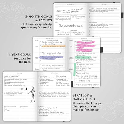 Legend Planner – Weekly & Monthly Life Planner to Hit Your Goals & Live Happier. Organizer Notebook & Productivity Journal. A5 (Mystic Gray)