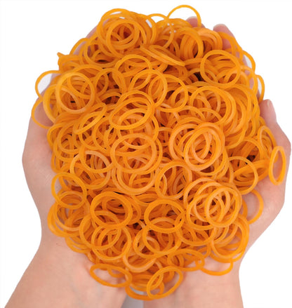 Rubber Bands Small Elastic Band Yellow 1300pcs Mini Rubber Band 1.2inch Inside Diameter 0.63in For Office Home Supplies