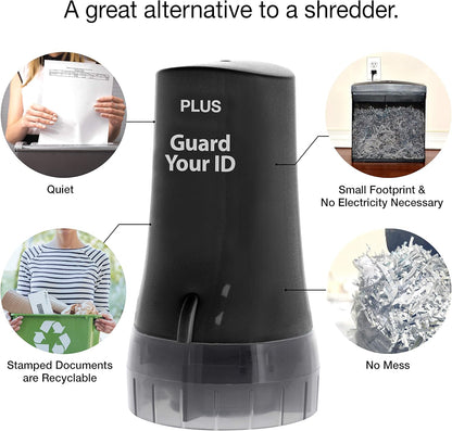 Guard Your ID Advanced Security Roller 2.0 for Identity Theft Prevention Stamping Black