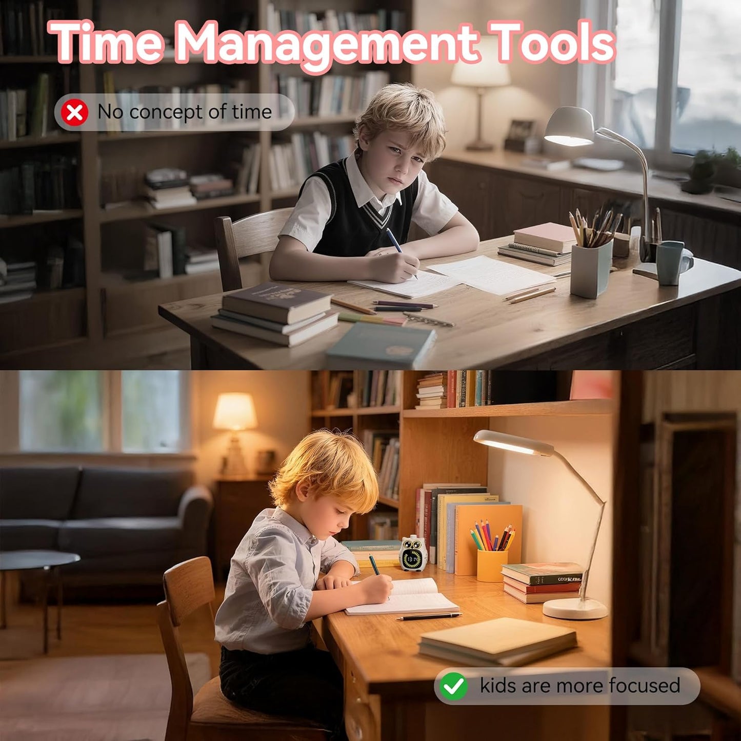 99-Minute Digital Visual Timer for Kids - Silent Countdown Timer for Classroom, Kitchen, Work, ADHD & Time Management | Back to School Gift