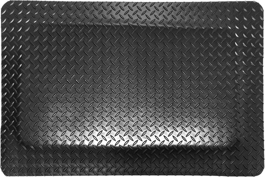 Rhino Mats, American Classic Diamond Anti-Fatigue Mats, Industrial Ergonomic Comfort Standing Mat for Work, Home, Garage, Office, Kitchen or Anywhere (Black 1" Thick, 4 FT. x 7 FT.)
