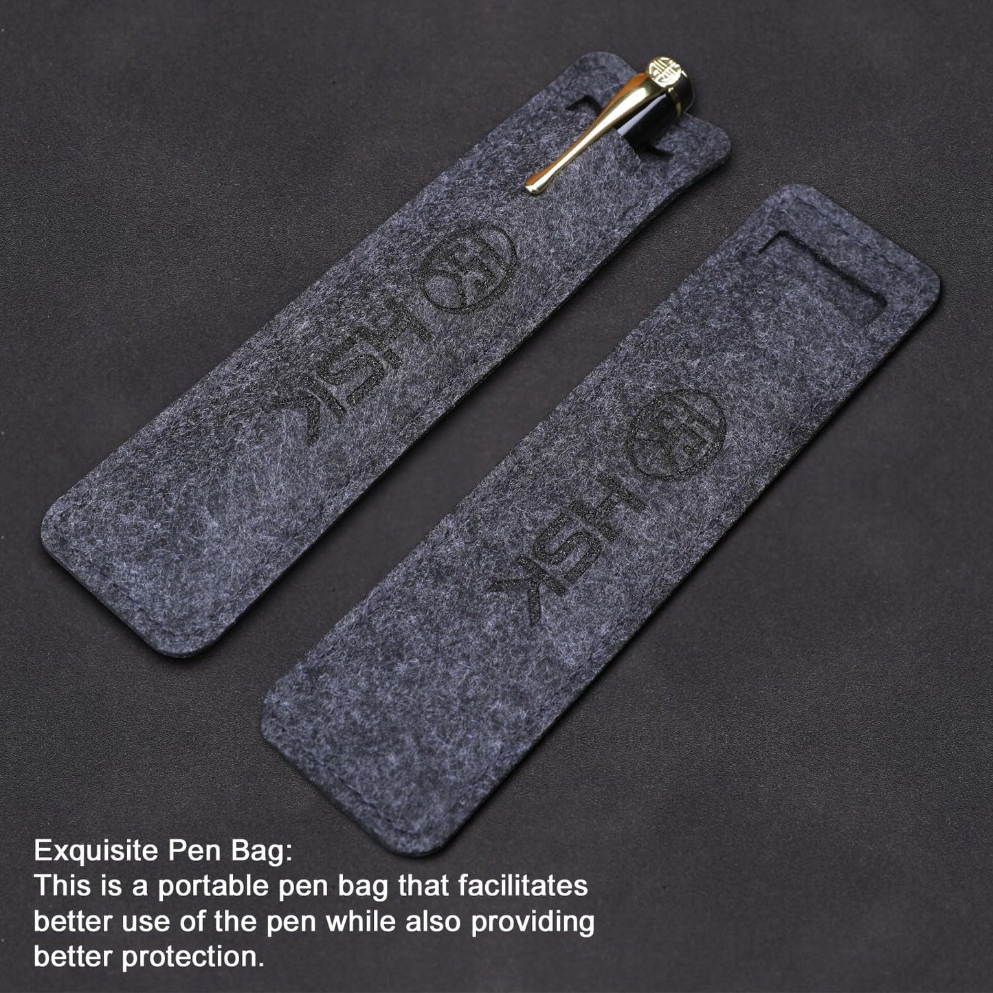 HSK Luxury Ballpoint Pens gift Pen Black Refill Line width 0.5mm,Best Ball Pen Gift Set for Men & Women Professional Executive,Office,Nice Pens Classy Gift Box (Green)