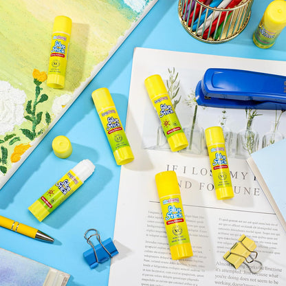 300 Pcs White Glue Stick Washable Glue Stick for Crafts Home School Classroom Students Teachers Employees Scrapbooking Crafting Supplies, 0.32 Ounce