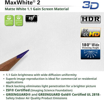 Elite Screens Tripod Series, 119-INCH 1:1, 16:9, 4:3 Adjustable Multi Aspect Ratio Portable Indoor Outdoor Projector Screen, 8K / 4K Ultra HD 3D Ready, 2-Year Warranty, T119NWS1 - White Case