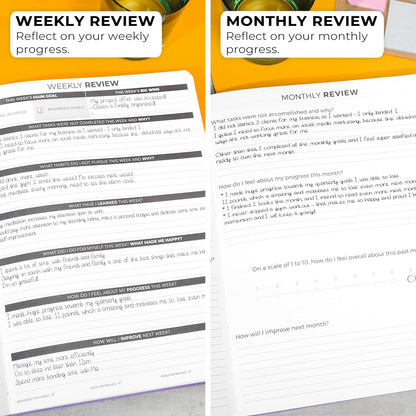 Clever Fox Planner Daily PRO - 8.5 x 11" A4 Size Daily Life Planner and Gratitude Journal to Increase Productivity, Time Management and Hit Your Goals - Undated - Lasts 3 Months (Lavender)