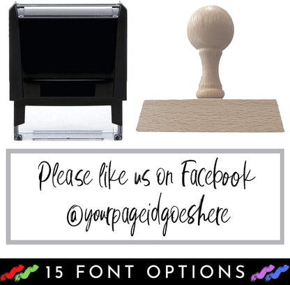 Custom Stamp - 20 Font Options - Name Stamp - Return Address Stamp - Up to 3 Lines Wood Handle or Self-Inking (3/4" x 1-7/8")