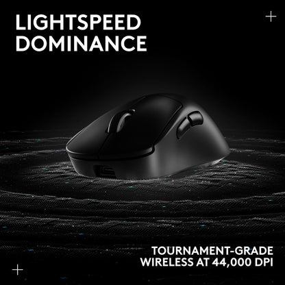 Logitech G PRO X Superlight 2 DEX Wireless Gaming Mouse, 60g pro-Grade Right-Handed Mouse with 5 programmable Buttons, USB-C Charging, 44k DPI Sensor, up to 8 kHz Polling for PC/Mac - Black