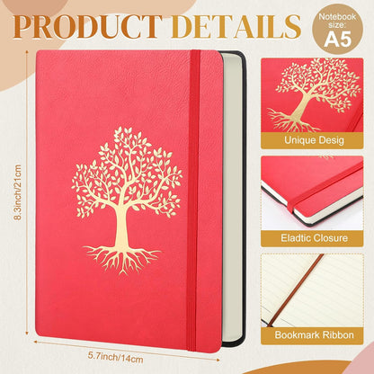 10 Pack Lined Journal Notebook A5 Leather Hardcover Journals for Writing 200 Pages 10 Colors Notepad for Travel Work School Office Business Note Taking Diary 5.7" x 8.3" (Classic Color)