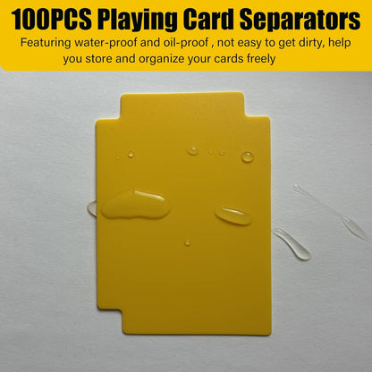 100PCS Trading Card Dividers, 2.7 x 3.8 Inches, 10 Colors, Premium Plastic Card Separator for Sports Game