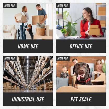 Smart Weigh 440lbs x 6 oz. Digital Heavy Duty Shipping and Postal Scale, with Durable Stainless Steel Large Platform, UPS USPS Post Office Postal Scale and Luggage Scale