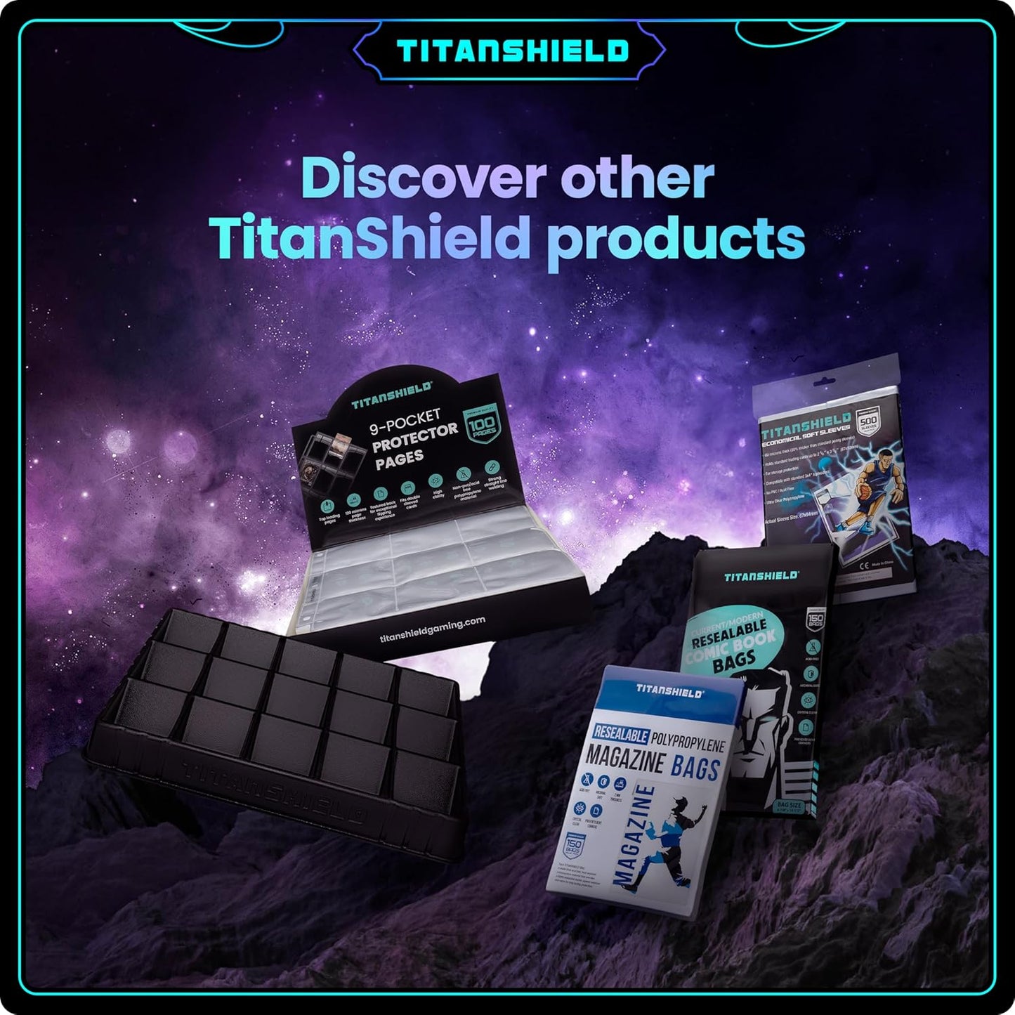 TitanShield (150 Sleeves/Bubblegum Pink) Standard Size Board Game Trading Card Sleeves Deck Protector for MTG, Dropmix