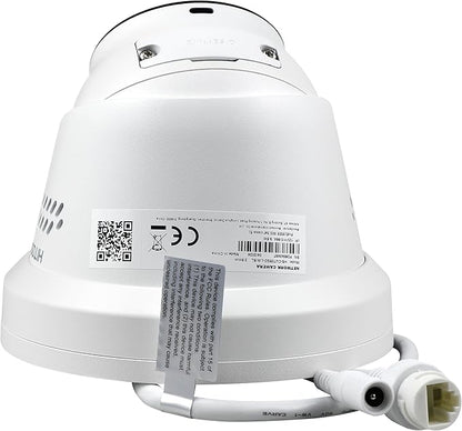 5MP Outdoor PoE IP Turret Camera, Sound & Light Alarm, Active Deterrence, Smart Color Night Vision (98ft), 2-Way Audio, AI Human/Vehicle Detection, Full Metal IP67, 115°Wide Angle, 120dB WDR