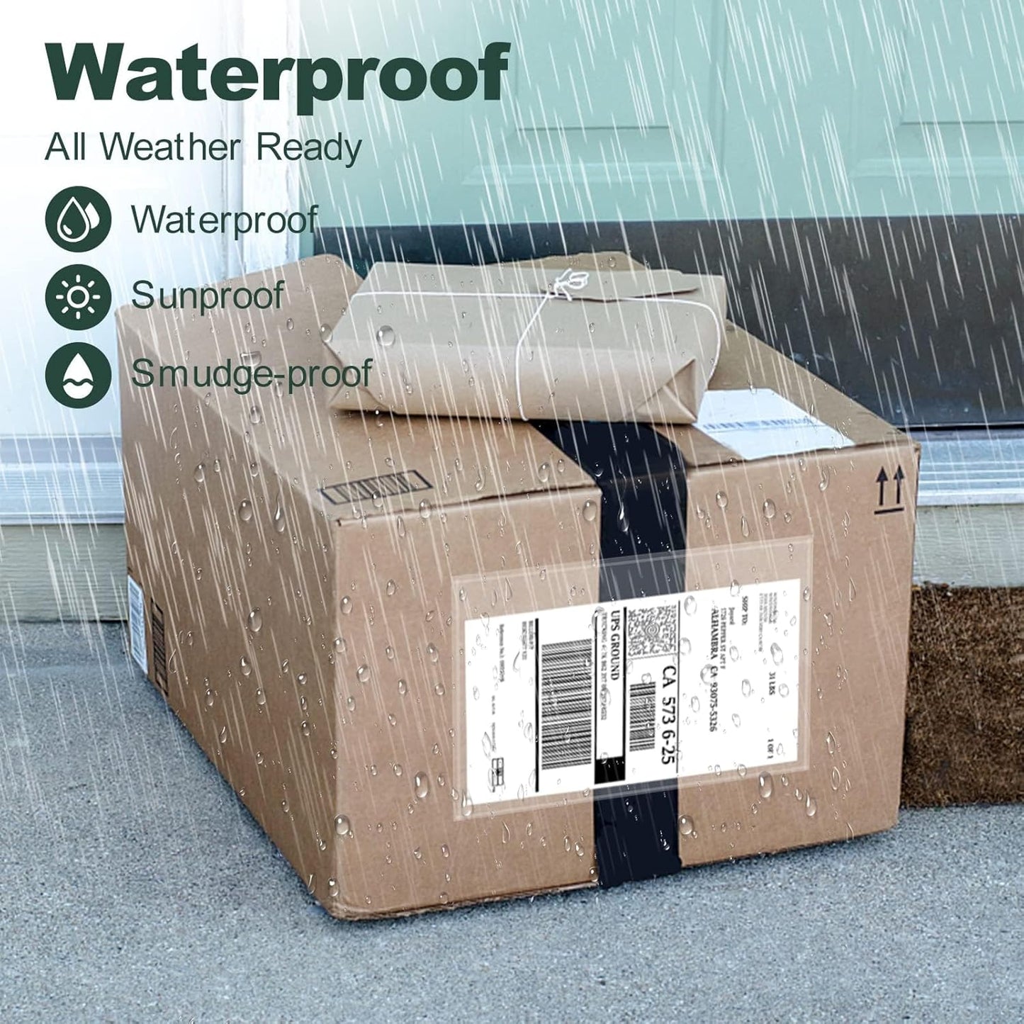 Clear Adhesive Top Loading Packing List Pouches 6'' X 9'', Shipping Label Sleeves, Packing Slip Envelopes (2000 Pack)