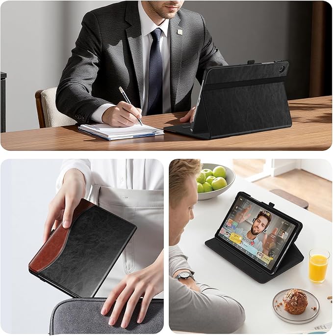 Fintie Case for Samsung Galaxy Tab A9 Plus/A9+ 5G 11 Inch 2023 Model (SM-X210/X216/X218), Multi-Angle Viewing Smart Stand Back Cover with Pocket Auto Wake/Sleep, Dual Color
