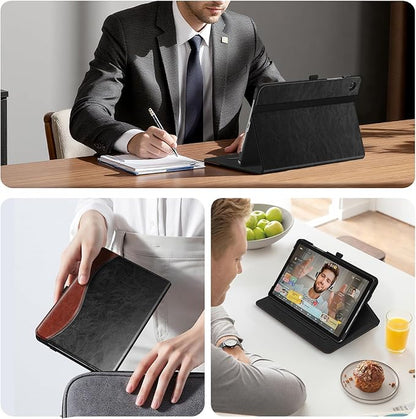 Fintie Case for Samsung Galaxy Tab A9 Plus/A9+ 5G 11 Inch 2023 Model (SM-X210/X216/X218), Multi-Angle Viewing Smart Stand Back Cover with Pocket Auto Wake/Sleep, Dual Color